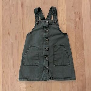 Wonder Nation little girl army green dress.
